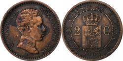 World Coins - Spain, Alfonso XIII, 2 Centimos, 1904, Valencia, Copper, , KM:722