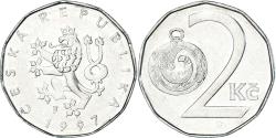 World Coins - Coin, Czech Republic, 2 Koruny, 1997