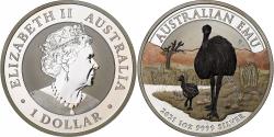 World Coins - Australia, 1 Dollar, 1 Oz, 6Th Portrait Emu, 2021, Royal Australian Mint, Perth