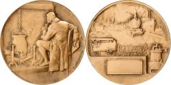 World Coins - France, Medal, La Vapeur, 1977, Bronze, Lamourdedieu,