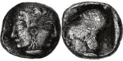 Ancient Coins - Mysia, Diobol, ca. 500-450 BC, Lampsakos, Silver, , SNG-France:1126