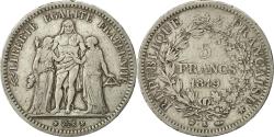 World Coins - Coin, France, Hercule, 5 Francs, 1849, Bordeaux, , Silver, KM:756.4