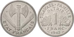 World Coins - France, 1 Franc, Bazor, 1943, Beaumont-Le-Roger, Aluminum,