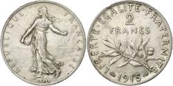 World Coins - Coin, France, Semeuse, 2 Francs, 1915, Paris, , Silver, KM:845.1