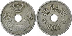 World Coins - Romania, Carol I, 10 Bani, 1905, Brussels, Copper-nickel, , KM:32
