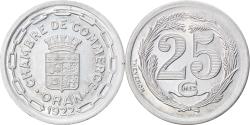 World Coins - Coin, Algeria, Chambre de Commerce, Oran, 25 Centimes, 1922, , Aluminium