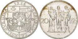 World Coins - Czechoslovakia, 20 Korun, 1934, Silver, , KM:17