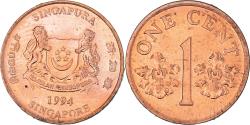 World Coins - Coin, Singapore, Cent, 1994, Singapore Mint, , Copper Plated Zinc, KM:98