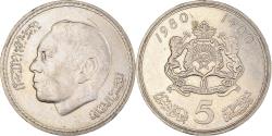 World Coins - Coin, Morocco, al-Hassan II, 5 Dirhams, 1980/AH1400, , Copper-nickel