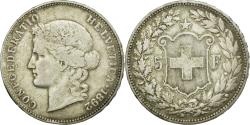 World Coins - Coin, Switzerland, 5 Francs, 1892, Bern, , Silver, KM:34