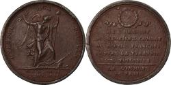 World Coins - France, Medal, French Constitution, Politics, Society, War, 1792, , Tin