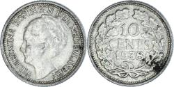 World Coins - Coin, Netherlands, Wilhelmina I, 10 Cents, 1938, Utrecht, , Silver