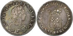 World Coins - France, Louis XV, 1/6 Écu de France, 1721, Tours, réformé, Silver,