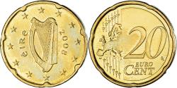 World Coins - IRELAND REPUBLIC, 20 Euro Cent, 2008, Sandyford, , Brass, KM:48