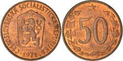 World Coins - Coin, Czechoslovakia, 50 Haleru, 1971, , Bronze, KM:55.1
