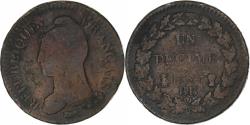 World Coins - France, Decime, Dupré, AN 7, Strasbourg, Copper, , Gadoury:187
