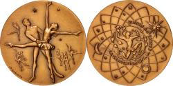 World Coins - France, Medal, La gravitation est à la source du rythme, Arts & Culture, 1983