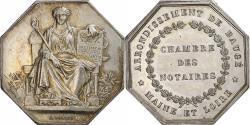 World Coins - France, Token, Notaires de Baugé, Maine et Loire, Borrel.A, , Silver