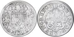 World Coins - Spain, Philip V, 2 Reales, 1724, Seville, Silver,
