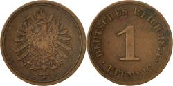 World Coins - Coin, GERMANY - EMPIRE, Wilhelm I, Pfennig, 1874, Frankfurt, , Copper