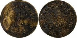 World Coins - Czech Republic, Medal, Karlstein, Karel IV, Brass,
