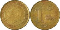 World Coins - Coin, Turkey, New Kurus, 2007
