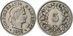 World Coins - Switzerland, 5 Rappen, 1938, Bern, Nickel, , KM:26b