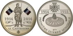 World Coins - France, Medal, Centenaire de la Première Guerre Mondiale, 1914-2014