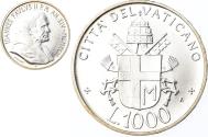 World Coins - Coin, VATICAN CITY, John Paul II, 1000 Lire, 1992, FDC, , Silver