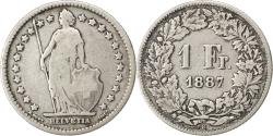 World Coins - Coin, Switzerland, Franc, 1887, , Silver, KM:24