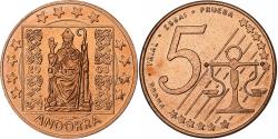World Coins - Andorra, Fantasy euro patterns, 5 Euro Cent, 2003, , Copper Plated