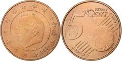 World Coins - Belgium, 5 Euro Cent, 2004, Brussels, Copper Plated Steel,