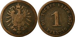 World Coins - Coin, GERMANY - EMPIRE, Wilhelm I, Pfennig, 1874, Karlsruhe, , Copper