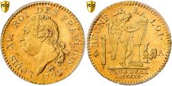 World Coins - Coin, France, Louis XVI, 24 Livres, 1792, Paris, PCGS, , AU(55-58), Gold