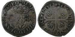 World Coins - France, Henri IV, Douzain aux deux H, 1601, Chambéry, 1st Type, Billon