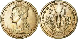 World Coins - Coin, French Equatorial Africa, 2 Francs, 1948, Paris, ESSAI,