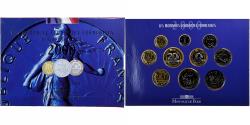 World Coins - France, Coffret 1 c. à 20 frs., 2000, Monnaie de Paris, BU,