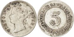 World Coins - Coin, Straits Settlements, Victoria, 5 Cents, 1900, , Silver, KM:10