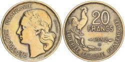 World Coins - Coin, France, Guiraud, 20 Francs, 1952, Beaumont - Le Roger,