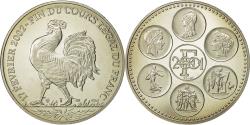 World Coins - France, Medal, Coq, Fin du Cours Légal du Franc, 2002, , Nickel