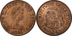 World Coins - Jersey, Elizabeth II, 2 Pence, 1983, Bronze, , KM:55