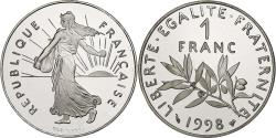 World Coins - France, Franc, Semeuse, 1998, Monnaie de Paris, Proof, Nickel,