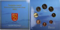 World Coins - Finland, 1 Cent to 2 Euro, BU, 2001, Vantaa,