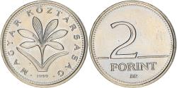 World Coins - Coin, Hungary, 2 Forint, 1999, , Copper-nickel, KM:693