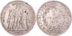 World Coins - Coin, France, Hercule, 5 Francs, 1876, Paris, , Silver, KM:820.1