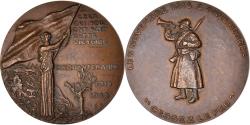 World Coins - France, Medal, Cinquantenaire de la Victoire, WAR, 1968, Delamarre,