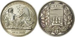 World Coins - France, Token, Administration Municipale, Préfecture de la Seine, Silver