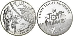 World Coins - France, 1-1/2 Euro, Tour de France, Étape de montagne, BE, 2003, Monnaie de