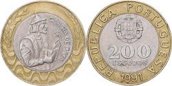 World Coins - Coin, Portugal, 200 Escudos, 1991, , Bi-Metallic, KM:655
