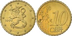 World Coins - Finland, 10 Euro Cent, 1999, Vantaa, Nordic gold,